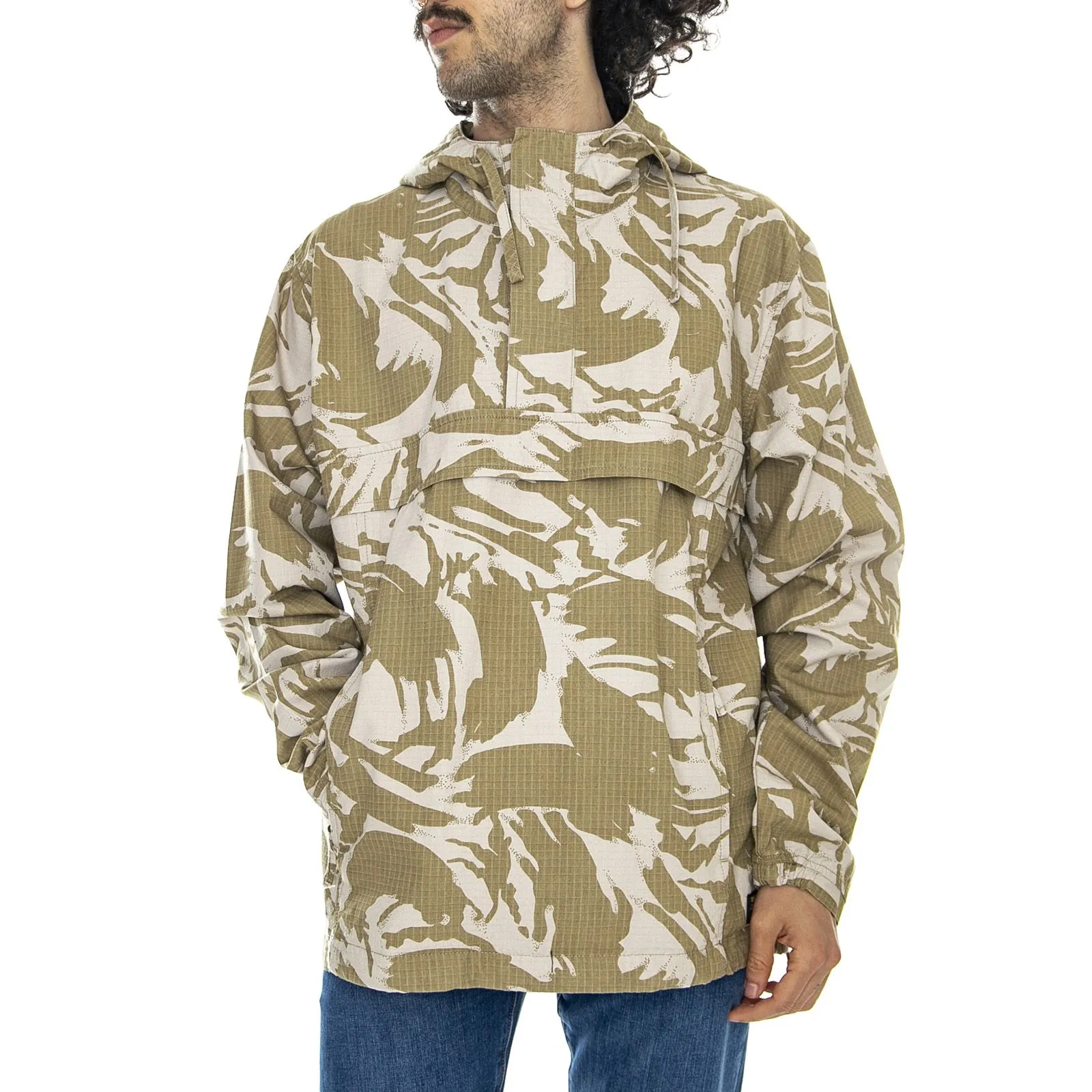 CARHARTT WIP M' Vega Camo Brush / Sandshell - Giacca Leggera Uomo Camo / Beige    