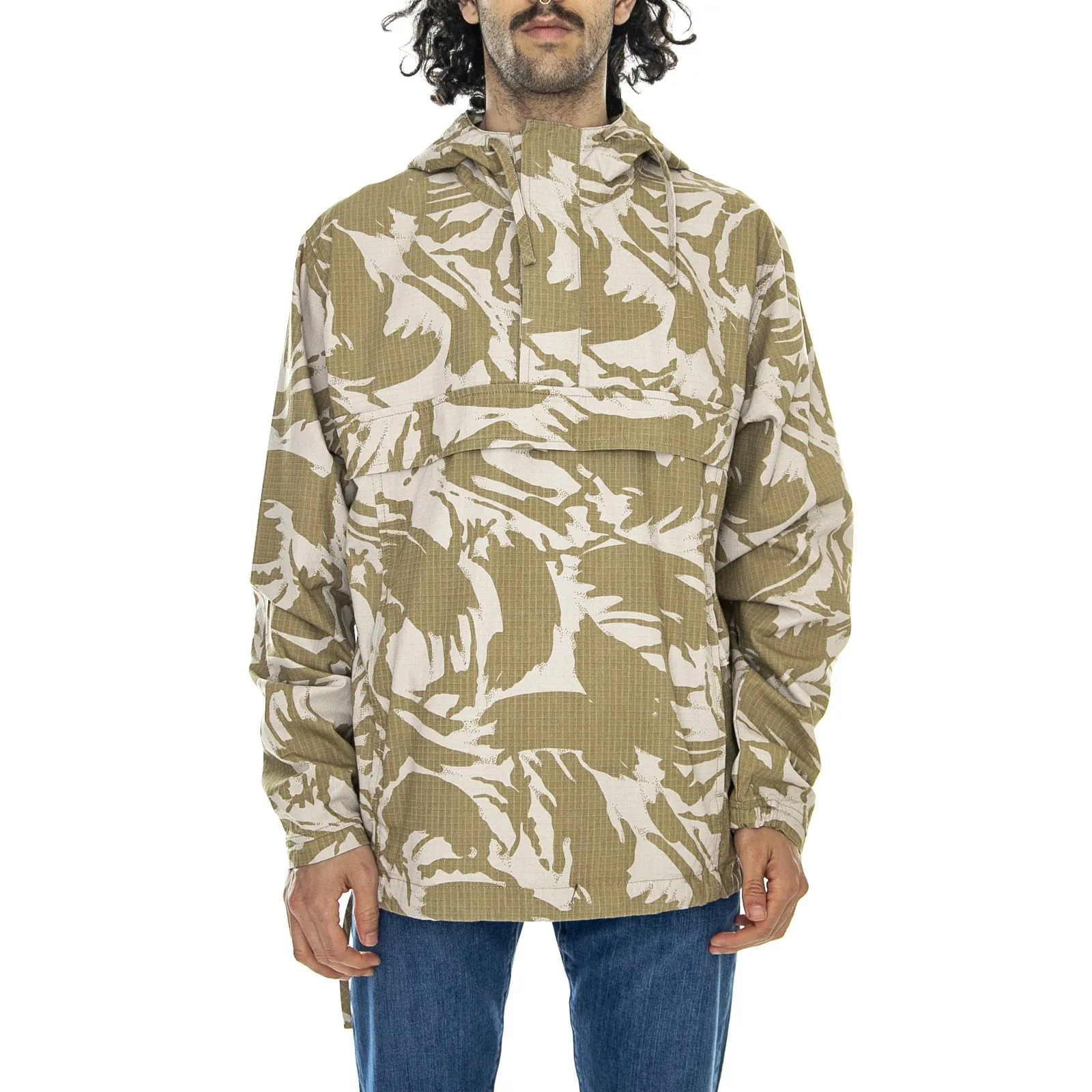 CARHARTT WIP M' Vega Camo Brush / Sandshell - Giacca Leggera Uomo Camo / Beige    