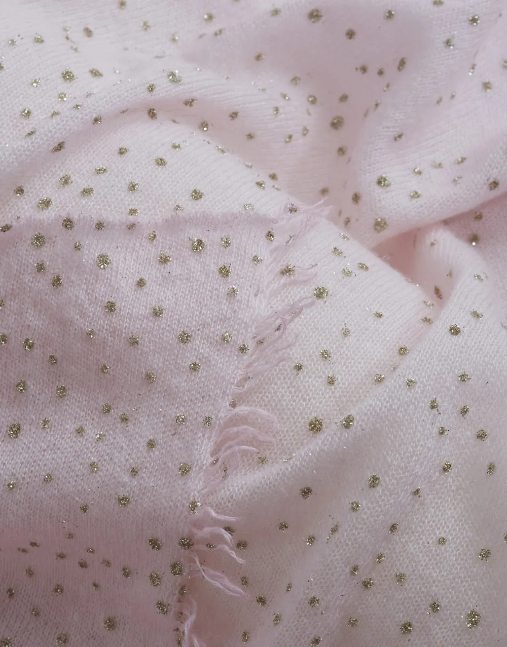     Sciarpa misto cashmere con pois brillanti | Glitty   